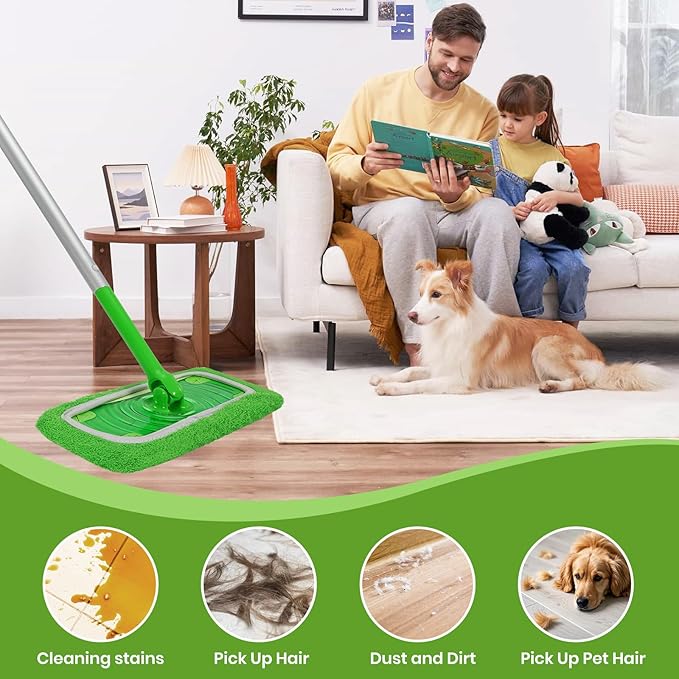 6 Pack Reusable Microfiber Mop Pads
