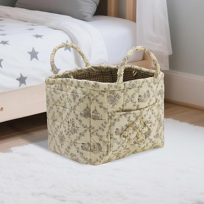 Quilted Fabric Storage Basket