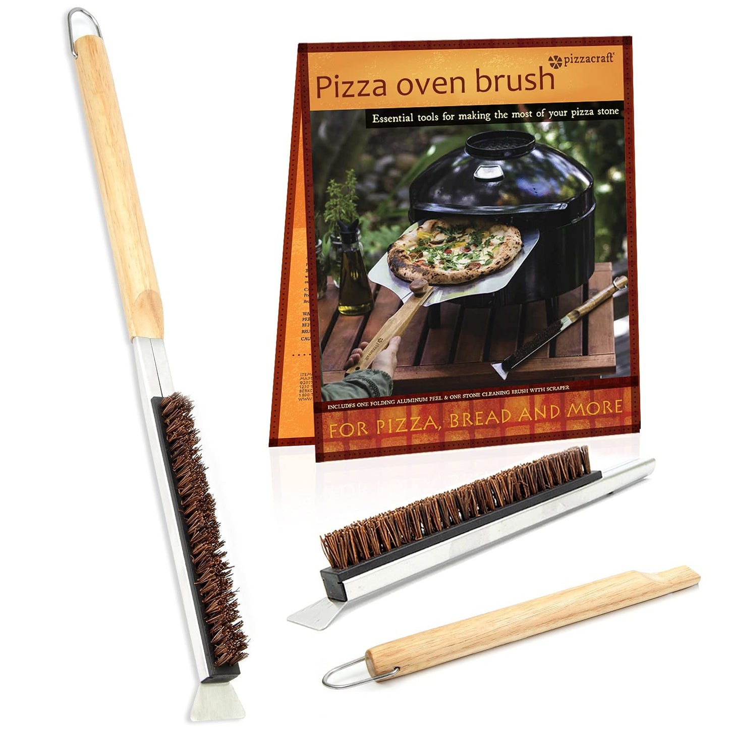Pizza Oven Brush - Pizza Stone Brush, Pizza Oven Accessories, Cleaning Brush, Pizza Stone Cleaner, Pizza Oven Tools, Outdoor Cooking Tool, Grill Utensils