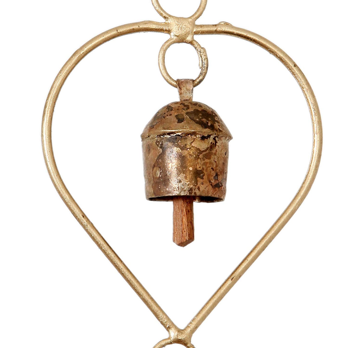 Handmade Heart Witch Wind Chime Bells for Door Valentine Day Memorial Unique Gift Loved Some One