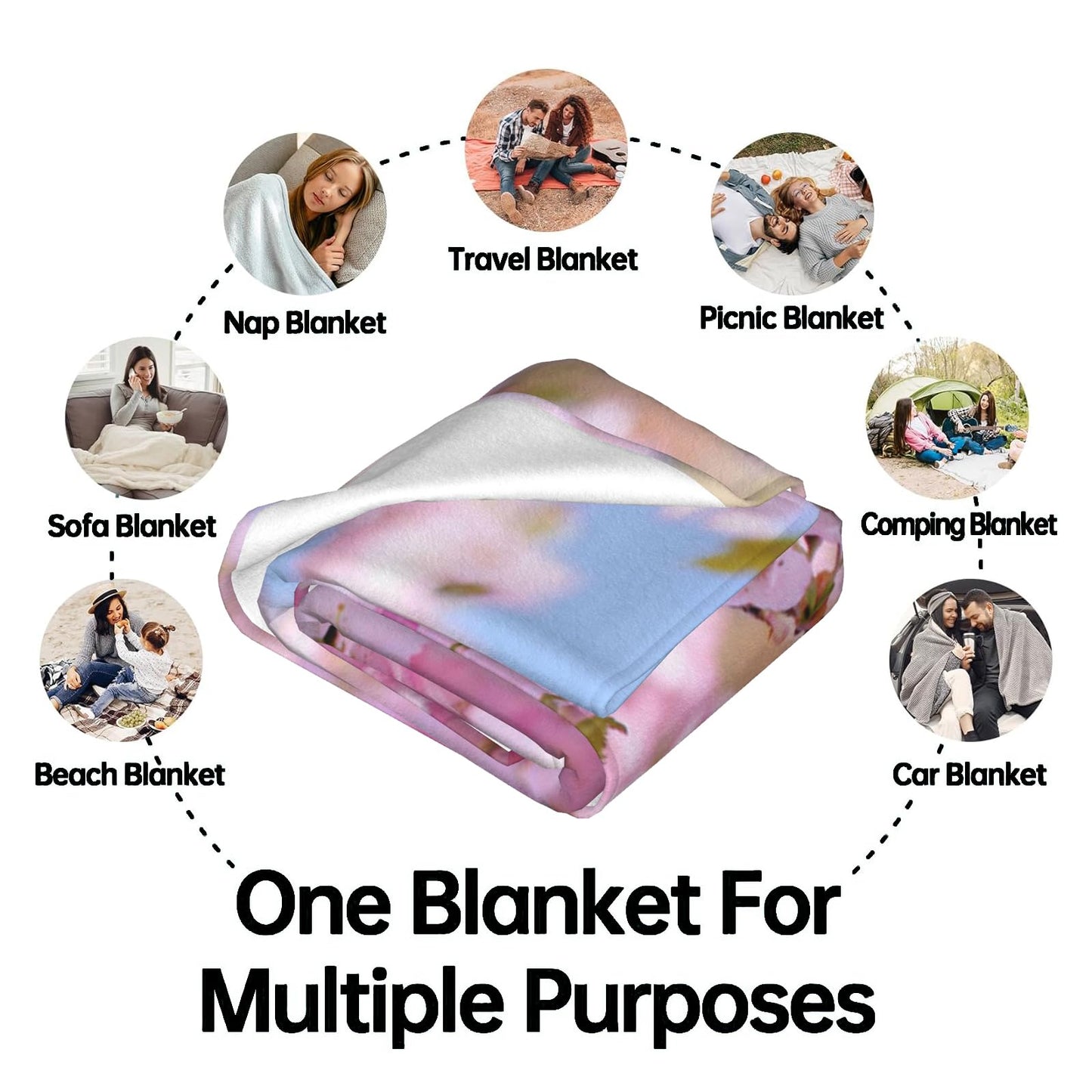 ainori English Bulldog Blanket - Cute Fun Dog Dark Fleece Throw,Gifts for Kids Women, Soft & Warm,Lightweight, for Modern Rustic Decor, Pet Lovers, and Room Home Accents 50x60in