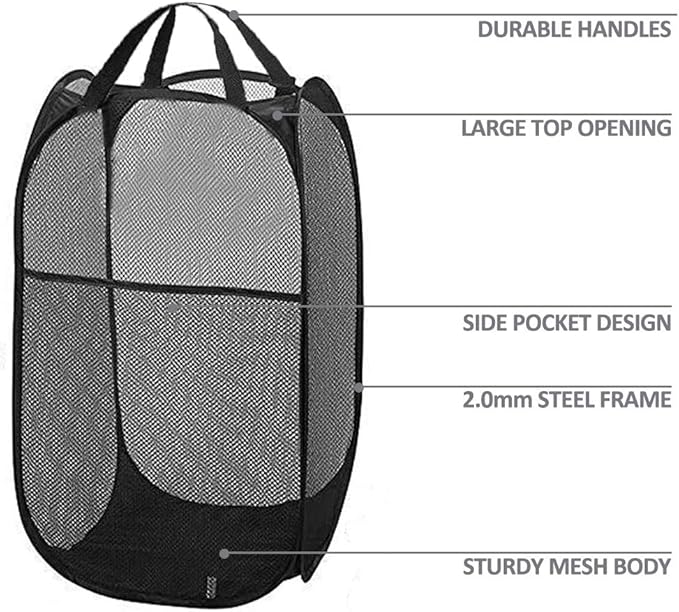 Mesh Pop up Laundry Hamper