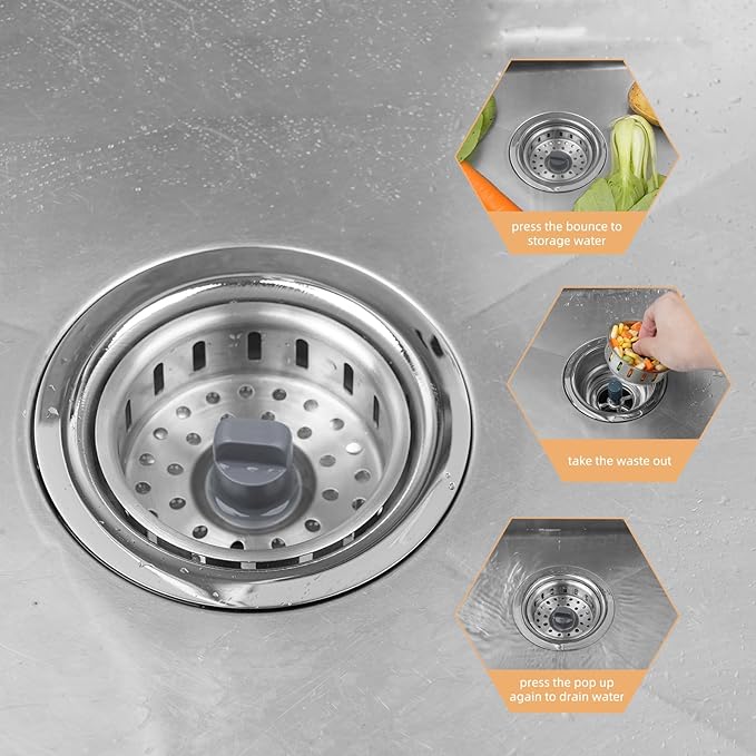 Kitchen Sink Drain Strainer Compatible