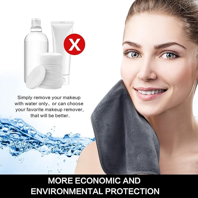 SINLAND Microfiber Facial Cloths Fast Drying Washcloth 12inch x 12inch