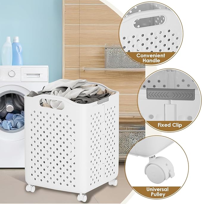 57L Collapsible Laundry Basket