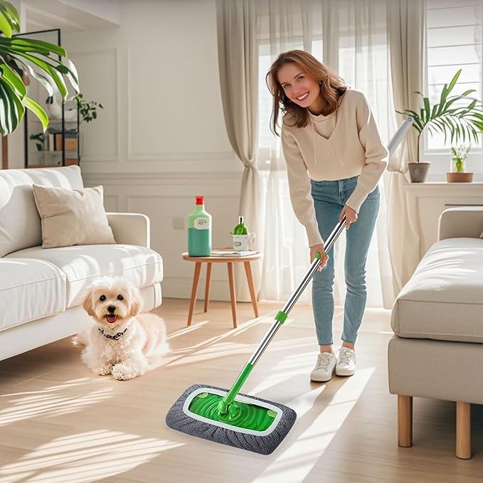 6 Pack Reusable Microfiber Mop Pads Compatible