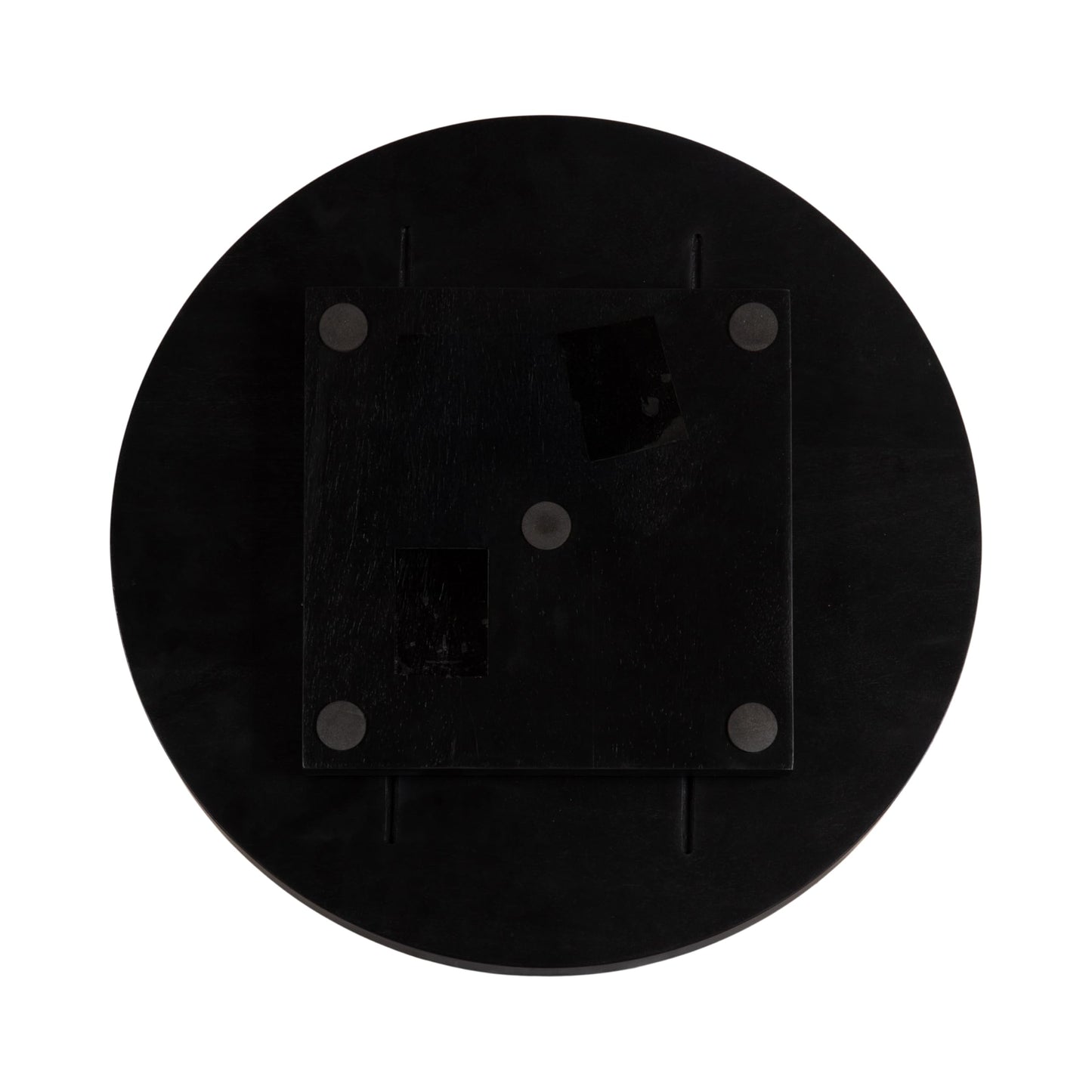 Kate and Laurel Halsey Round Lazy Susan Tray Organizer; 18 Inch Diameter; Black; Transitional Round Countertop Organizer with Turning Lazy Susan for Kitchen Storage