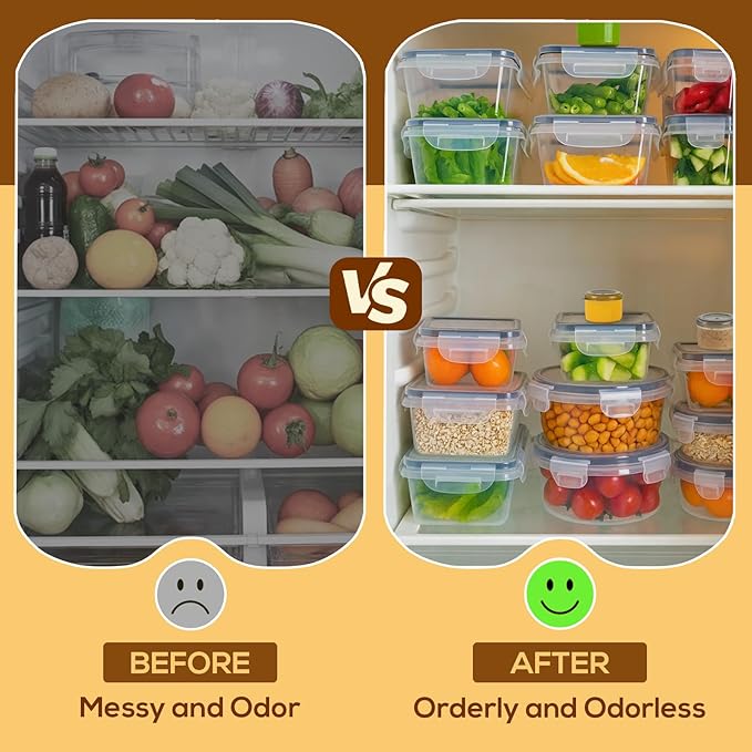 50 PCS Thicker Food Storage Containers