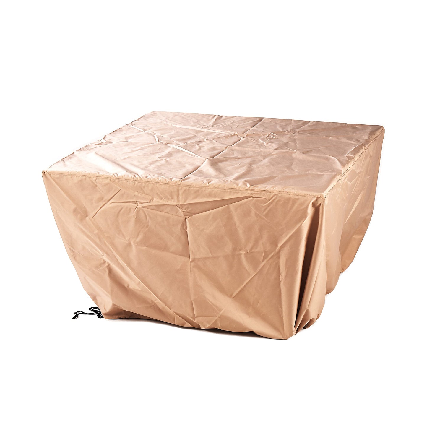 Oakland Living Square 42 in. x 42 in. Aluminum Propane Fire Pit Table with Glass Beads, Two Covers, Lid, 57,000 BTUs in Copper Finish