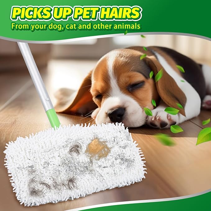 Reusable Dry Sweeping Cloths Microfiber Mop Pads Compatible