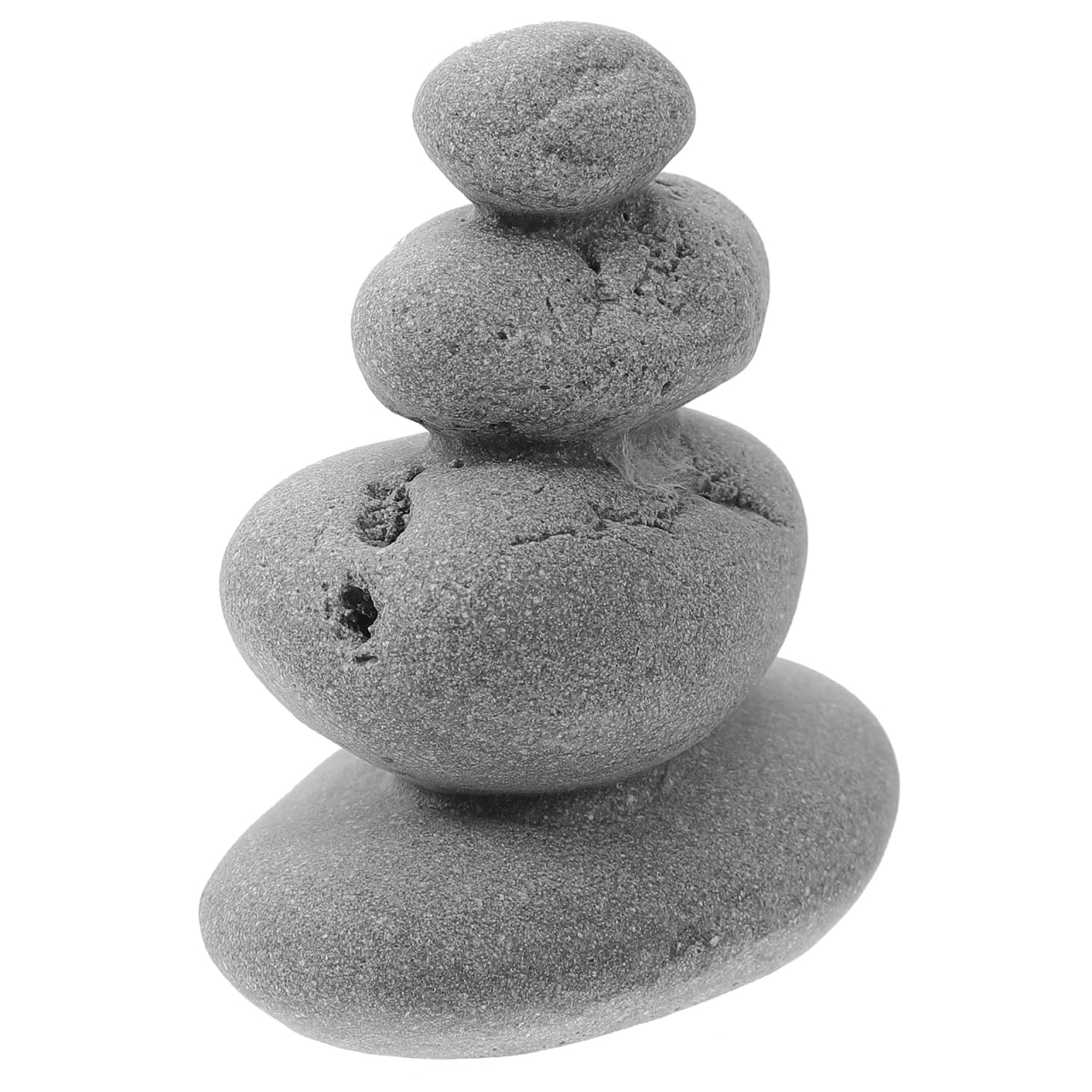 balacoo Zen Stones Decor Simulated Rockery Ornament for Aquarium Micro Landscape Desk Living Room Garden Patio and Table Display 2.55 X 2.36 X 1.57 in