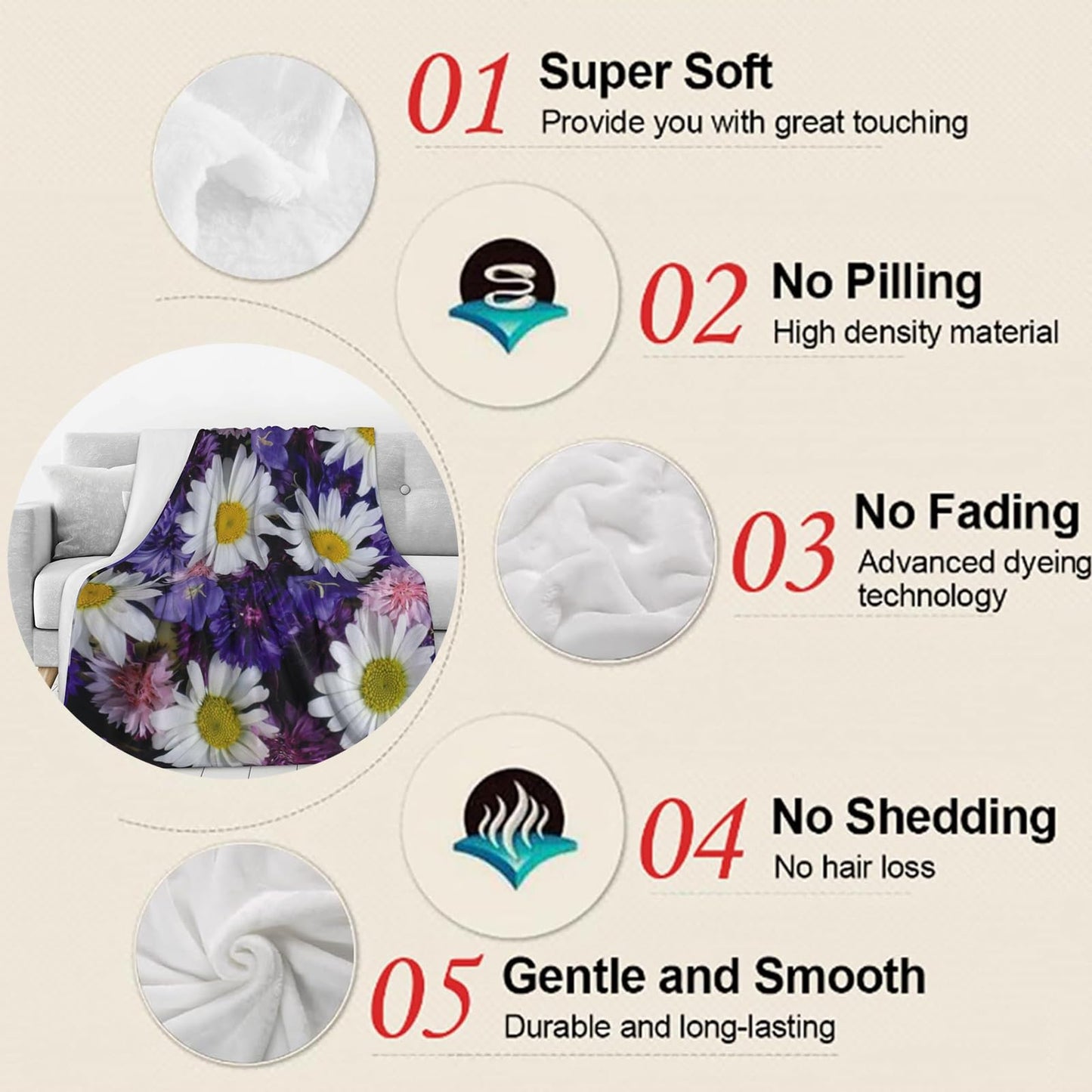 UNDAHIS Soaring Eagle Blanket, Soft Warm Cozy Throw Blanket Gifts for Adults Kids Women, Lightweight Fuzzy Comfy Flannel Blankets for Couch, Travel, Bed, Home Decor 60×50 Inch