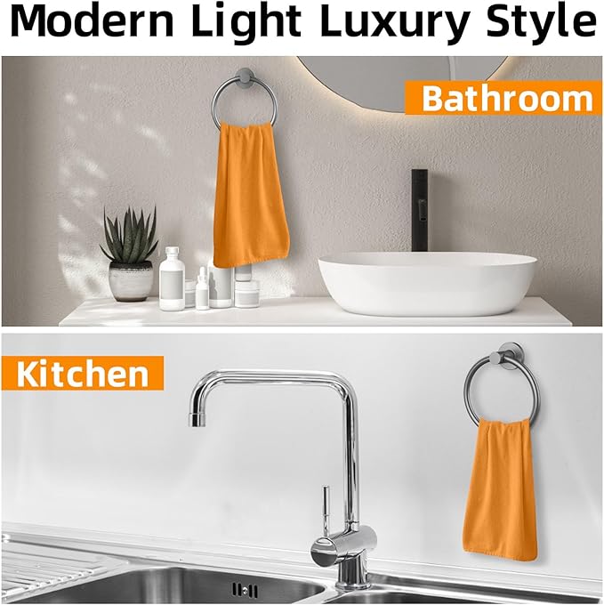 Towel Ring 2Pack, SUS304 Stainless Steel Hand Towel Holder