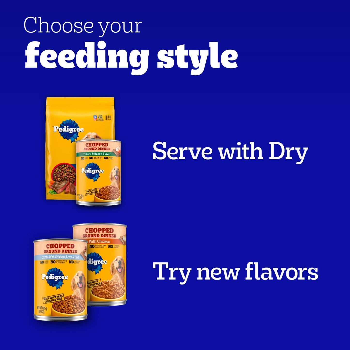 Pedigree Choice Cuts in Gravy Adult Canned Soft Wet Dog Food, Chicken & Rice & Country Stew, 13.2 oz. Cans (24 Count, Pack of 1)