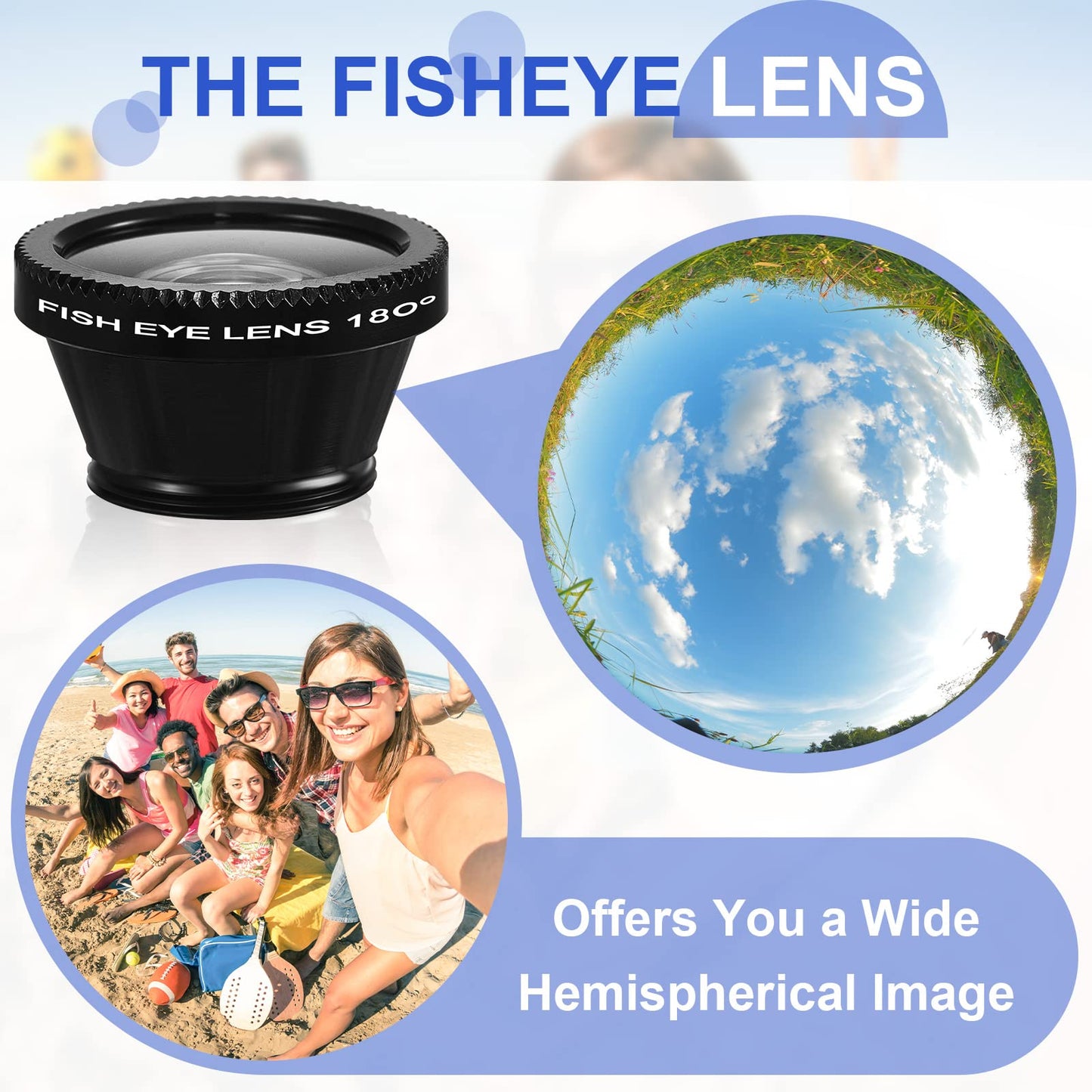 2 Pack Universal 3 in 1 Camera Lens Kit Phone Camera Shot Clip Fisheye Macro Wide Angle Lens Cell Phone Shot Attachments Compatible with Most Smartphones for Video, Live Show, Vlog