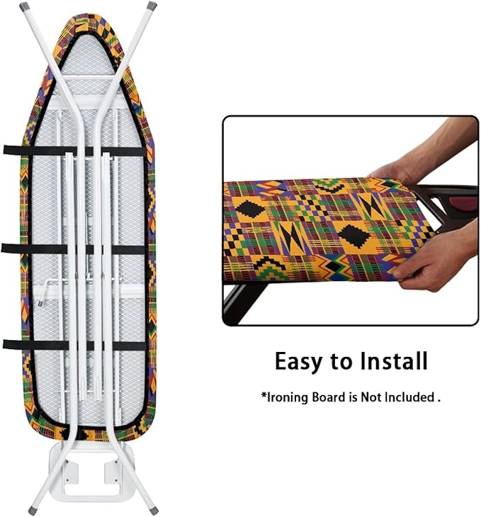 GLENLCWE Tribal African Aztec Ironing Board Cover 54x15 inches Farmhouse Thick