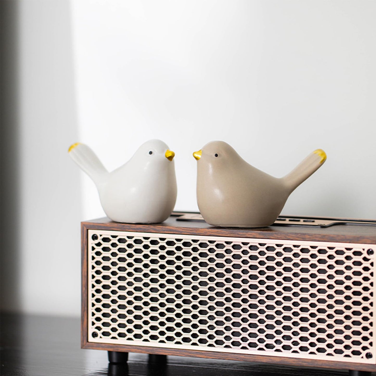 2Pack Bird Toilet Bolt Caps,Toilet Bolt Covers Decorative,Cute Funny Ceramics Bird Decorative,Closestool Bottom Easy Installation Replacement Parts(J-Pink)