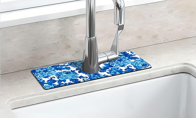 Kitchen Sink Splash Guard Faucet Mat Super Absorbent Fast Drying Mat Sink