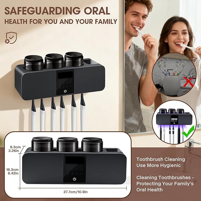 3 in 1 Toothbrush Cleaner Holders