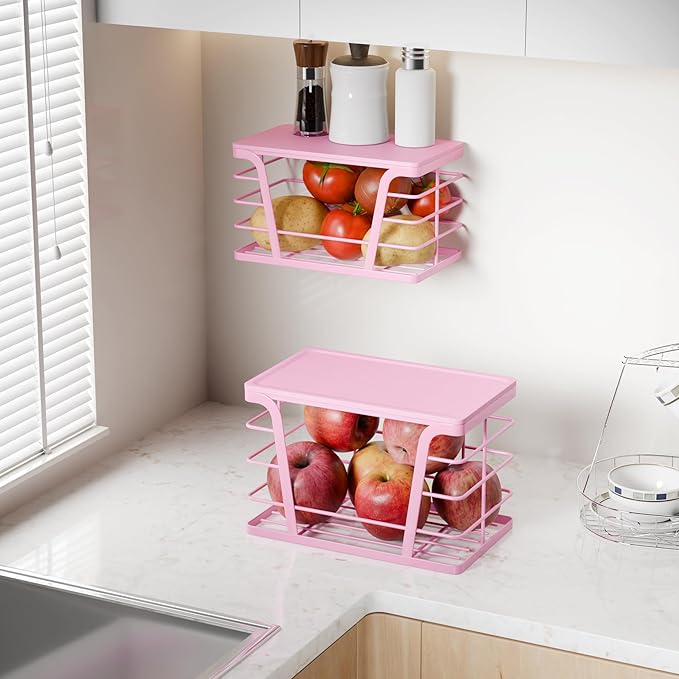 2 Pack Pink Trash Bag Holder