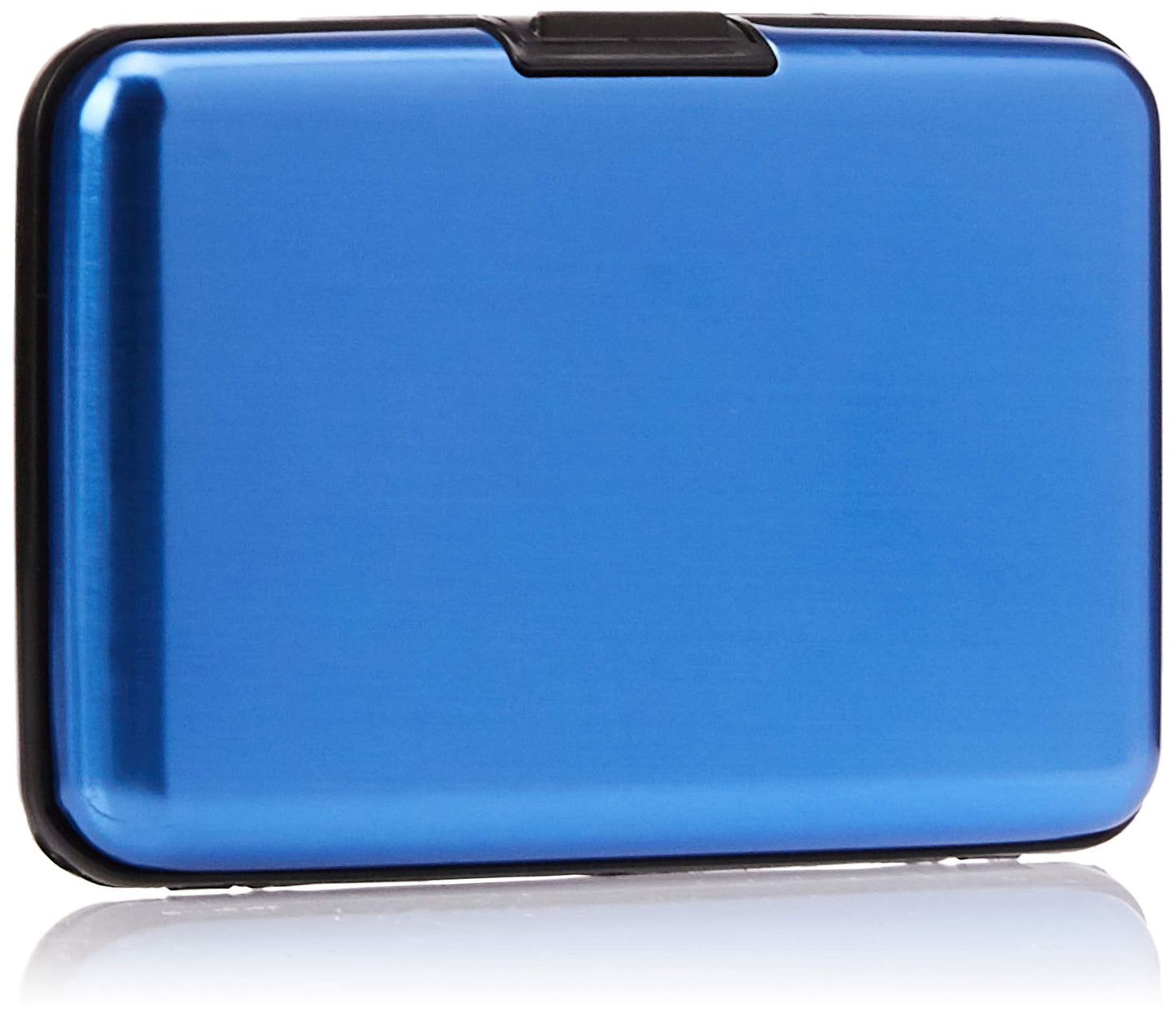 Columbia Men?s Metal Hard Case RFID Credit Card Holder Wallet, Blue,One Size