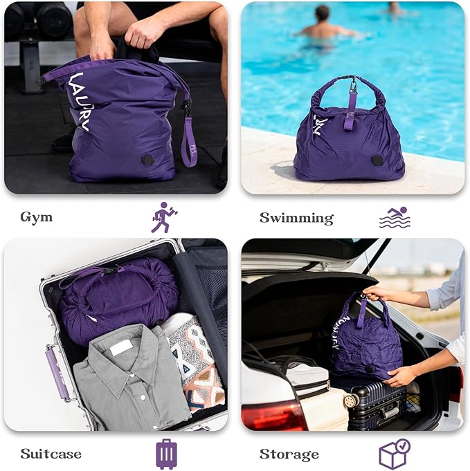 Travel Laundry Bag, Vacuum Compression Dirty Clothes Travel Bag, Waterproof