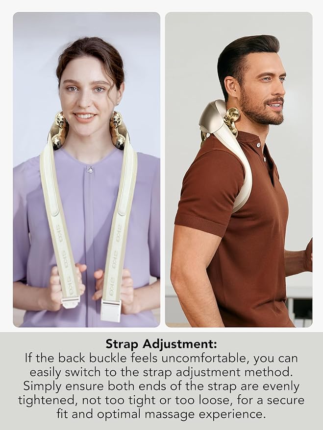 SKG Neck Massager for Pain Relief Deep Tissue Shiatsu Cordless Neck and Shoulder Massger with Heat Valentine Gifts for Men Women Dad Mom Grandpa H7 Ultra E