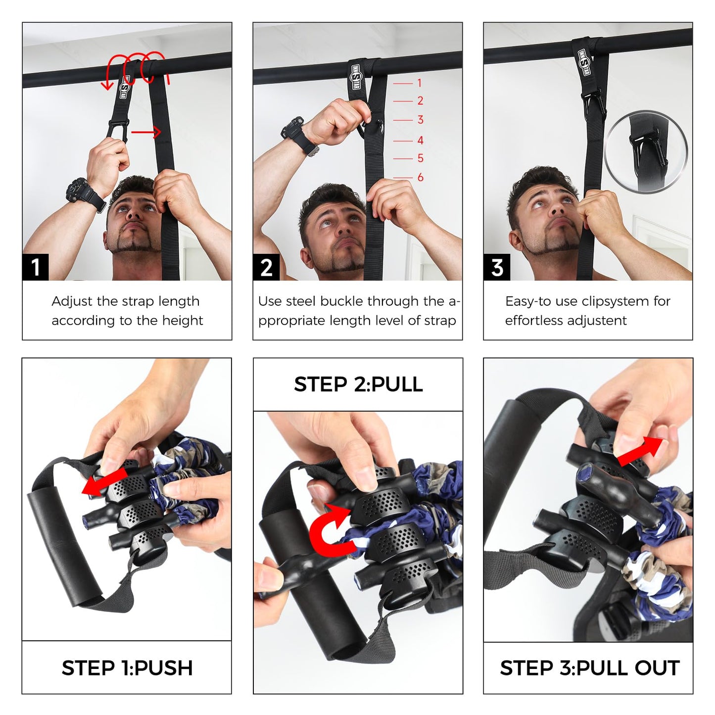 Innstar Pull Up Assistance Bands, 3 Heavy-Duty Adjustable Pull Up Bands Set, Pull Up Bands Assistance Bands for Enhanced Strength Training