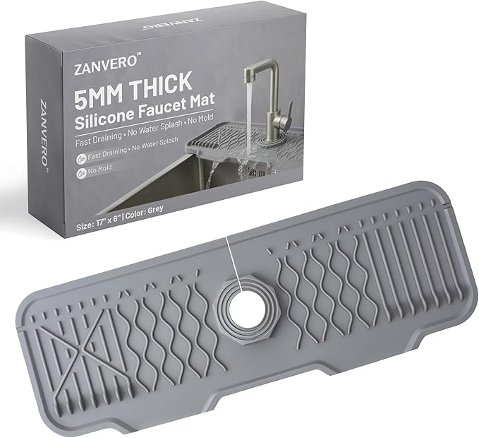 Extra Thick Silicone Faucet Mat
