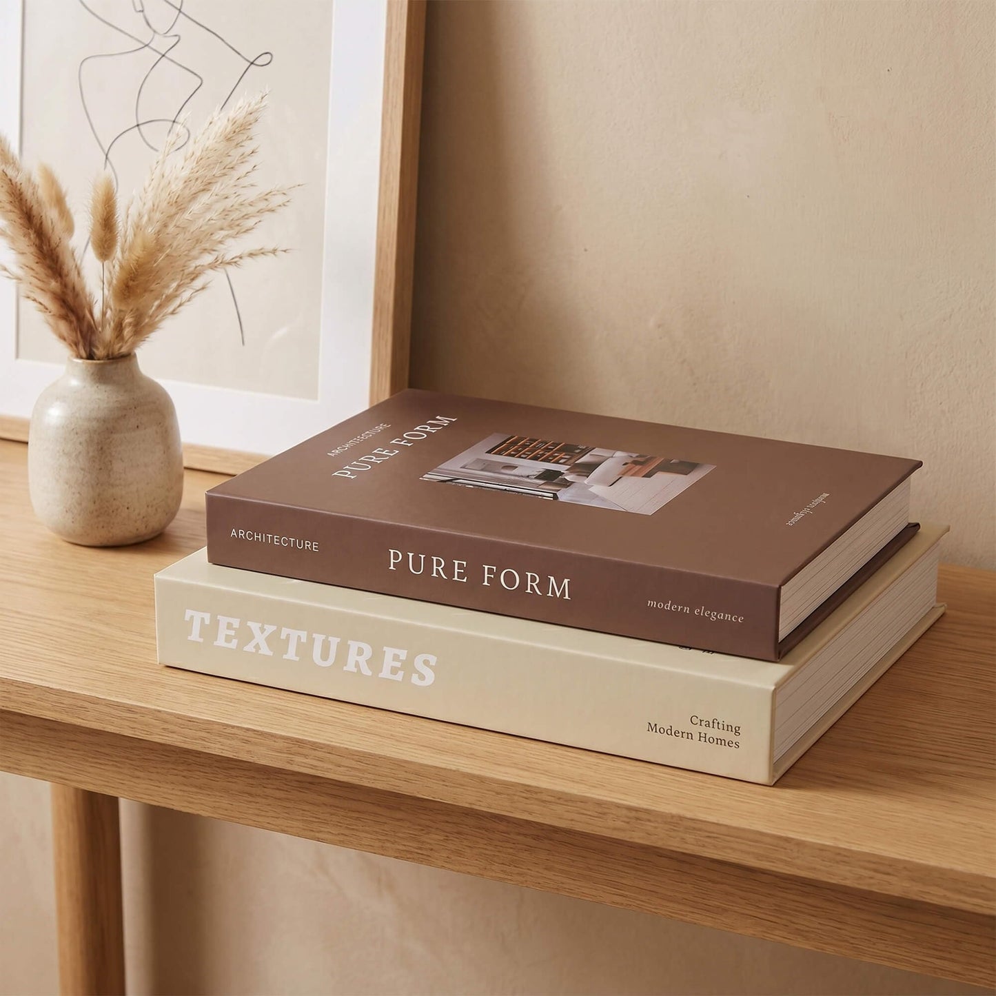 MAOBUYOU Elegant Decorative Book Boxes Set of 2 - Hidden Storage for Coffee Table, Bookshelf, Living Room Decor