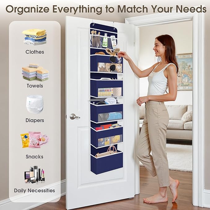 6-Tier Over The Door Organizer Hanging Storage Organizers