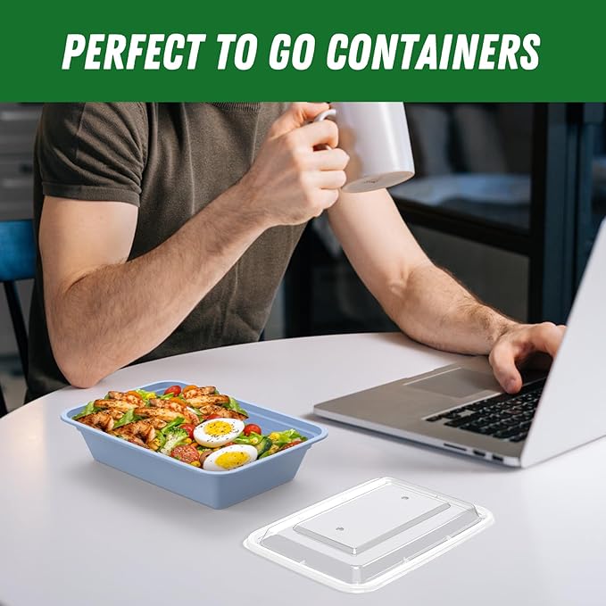 50 Pack 32 oz Meal Prep Containers Reusable