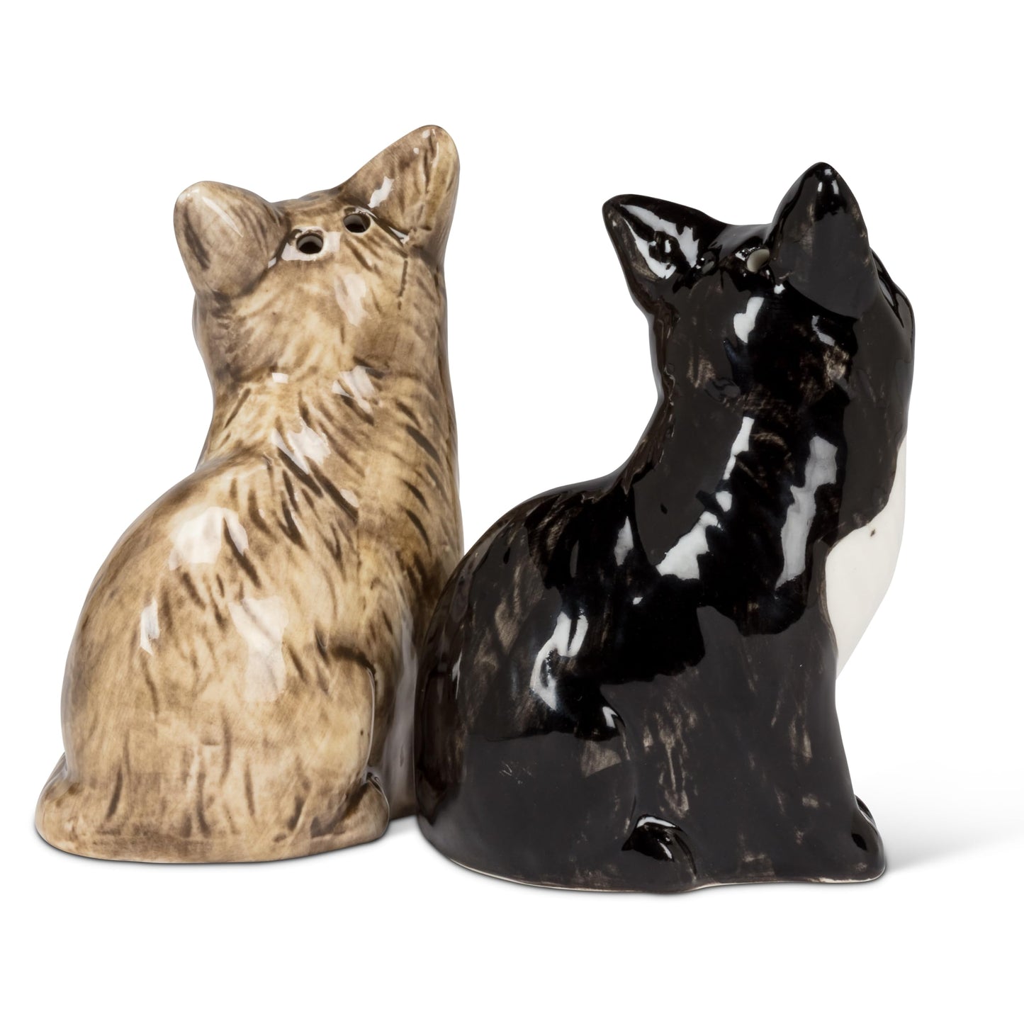 Abbott Collection Sitting Cat Pair Salt & Pepper Shaker Set