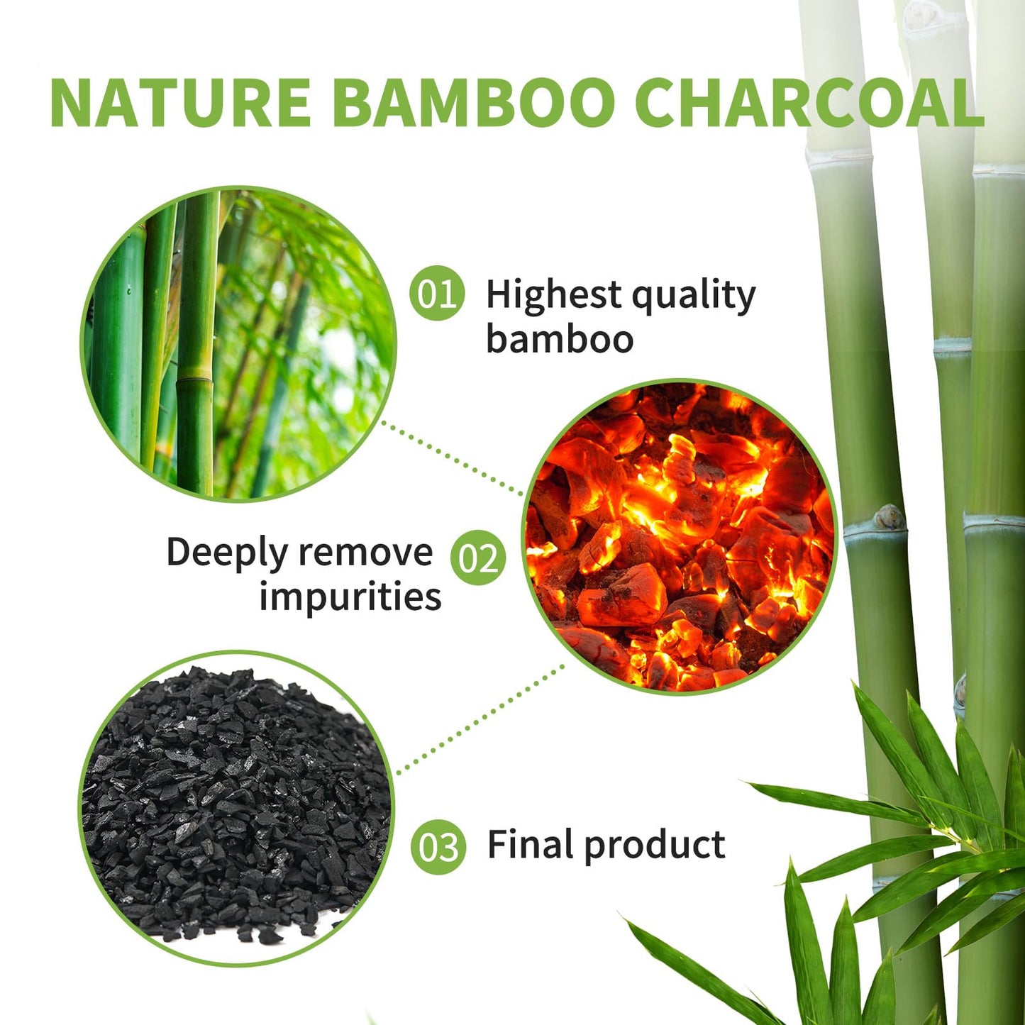 CLEVAST Bamboo Charcoal Air Purifying Bags (6×75g), Removes Odors and Moisture, Nature Fresh Air Purifier Bags, Deodorizer Eliminator, Purifier for Closet, Shoe, Large Room, Car Air freshener