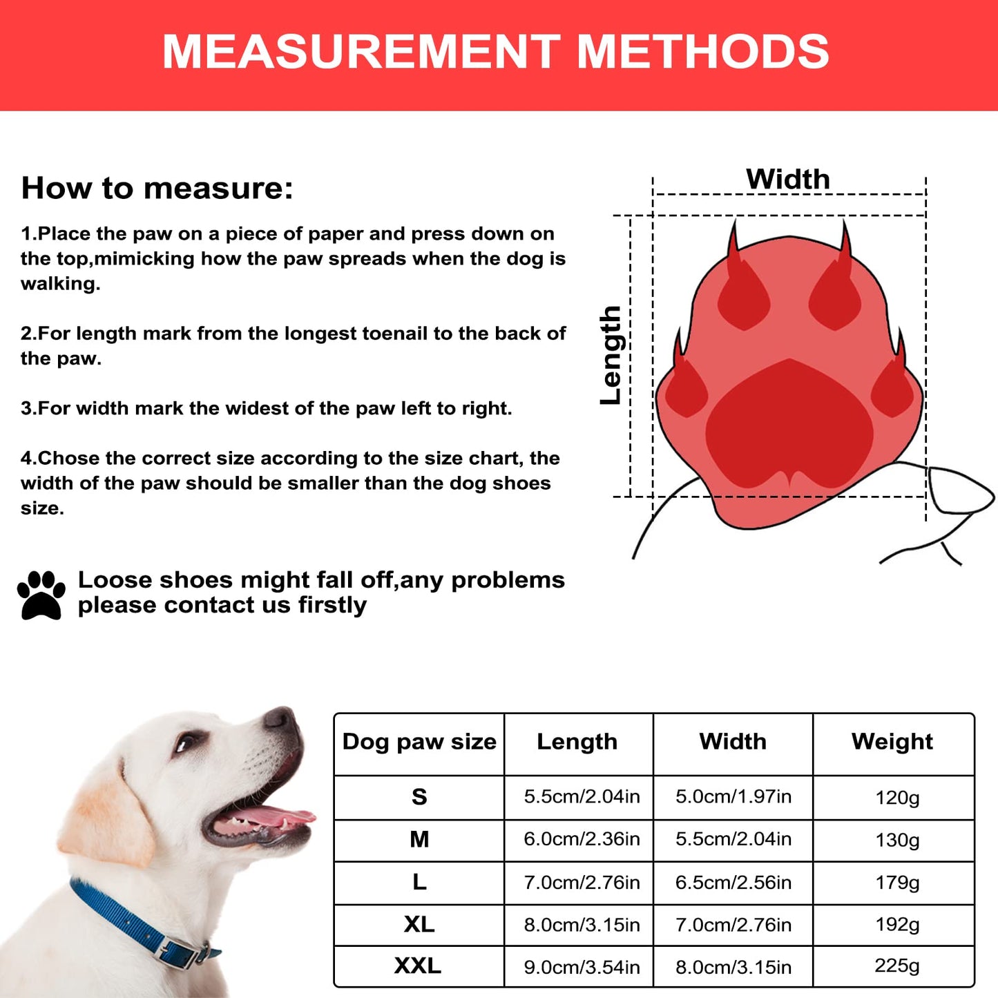 NeuWee Dog Boots, Non-Slip Dog Paw Protectors, Set of 4 Waterproof Dog Shoes with Adjustable Reflective Straps and Anti Slip Sole for Small Medium Large Dogs Outdoor (M, Grey)