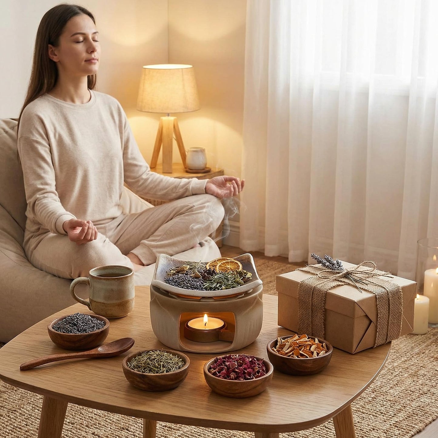 YSZYPETHE Handmade Ceramic Aromatherapy Diffuser