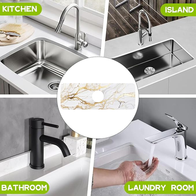 Kitchen Sink Splash Guard Faucet Mat Super Absorbent Fast Drying Mat Guard
