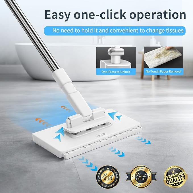 Disposables Dust Mini Mop 2026 New Lazy Mop Magnetic Clip Zero Touch on Snap
