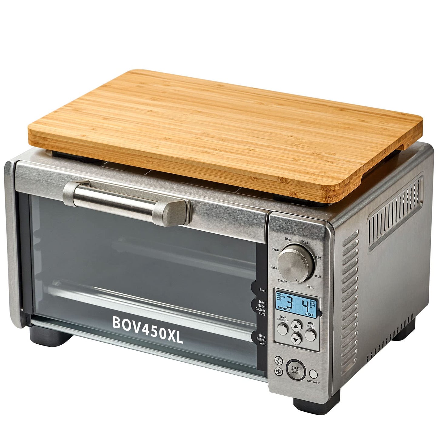Cutting board Compatible with Breville BOV450XL Mini Smart Toaster Oven, Accessories for Countertop Oven, With Heat Resistant Non-Skid Silicone Feet, Creates Storage Space, Protects Cabinets Cupboard