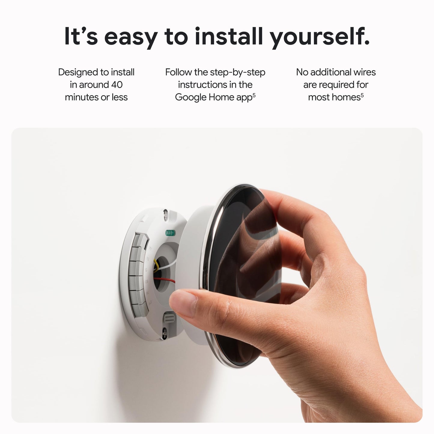 Google Nest Learning Thermostat (4th Gen, 2024) with Nest Temperature Sensor - Energy Saving Smart Thermostat - Works with Alexa, Apple HomeKit and Google Home App - Polished Gold