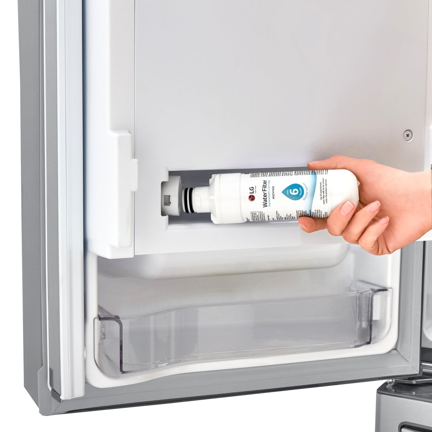 LG LT1000P - 6 Month / 200 Gallon Capacity Replacement Refrigerator Water Filter (NSF42, NSF53, and NSF401) ADQ74793501, ADQ75795105, AGF80300704, or AGF80300705 White