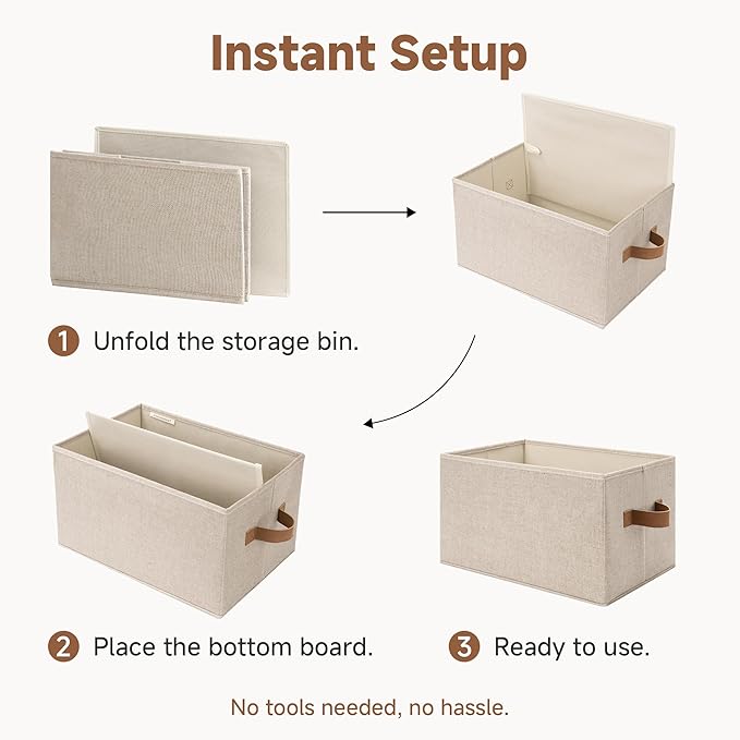 StorageWorks Shelf Baskets for Organization, Linen Closet Organizers and