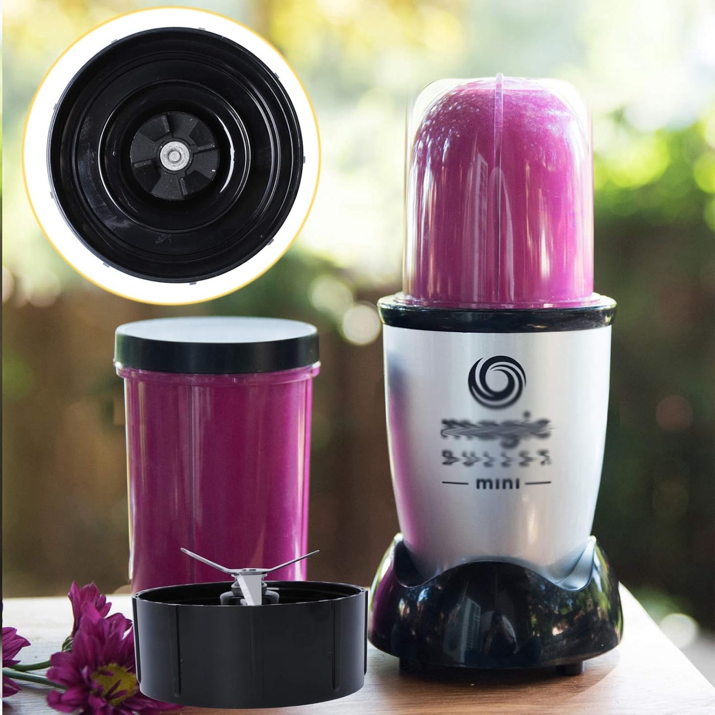 Cross Blade Compatible with Magic Bullet Mini Blenders Replacement Part Only,Not for Magic Bullet 250W or Any Nutribullet Models
