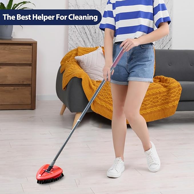 Spin Mop Scrub Brush Head, Hard Bristle Cleaning Scrubber Mop Head