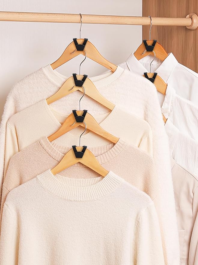 Smartor Clothes Hanger Connector Hooks 30 Pack, Closet Storage and Organization