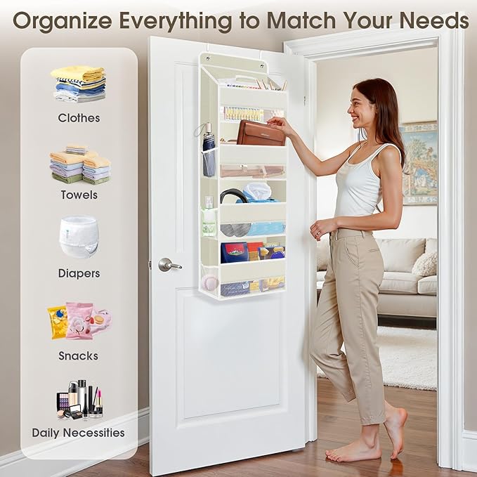 2 Pack Over The Door Organizer, Hanging Storage Organizer