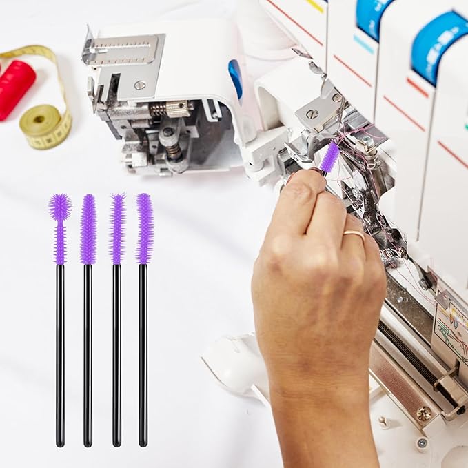 FJW Machine Cleaning Brushes, Reusable Silicone Dense Bristles Clean Brush