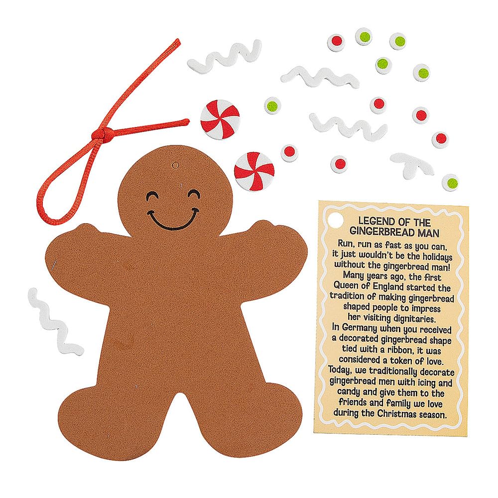 Legend of The Gingerbread Man Ornament Craft Kit - Crafts for Kids and Fun Home Activities