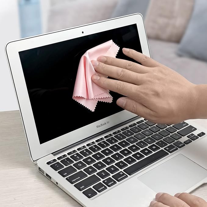 Eyeglass Cleaning Cloth Glasses Cleaner 12Pack Microfiber Lens Cleaner Eyewear