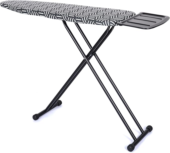 caius Ironing Board, Height Adjustable Heavy Duty Metal Iron Board